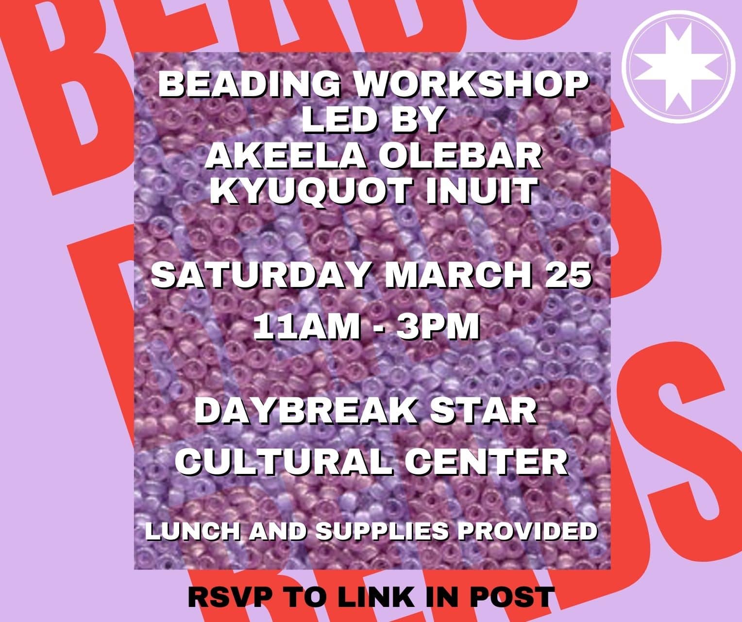 Beading Class with Akeela Olebar » United Indians of All Tribes