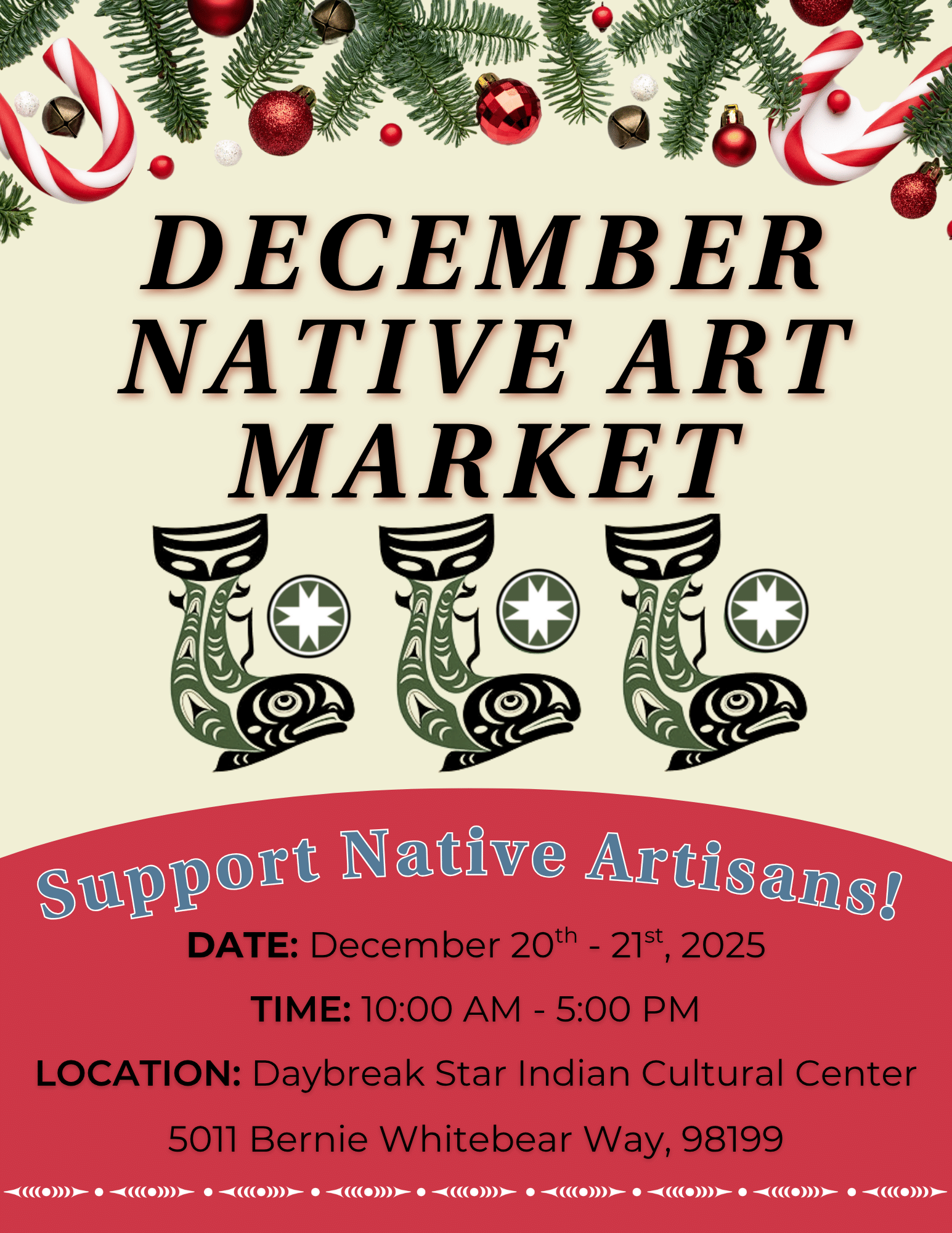 Dec. Native Art Market (Printable Flyer)